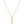 FX0921 925 Sterling Silver Vertical Bar Zirconia Necklace