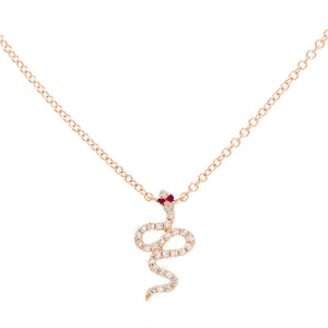 FX0183 925 Sterling Silver Snake Necklace