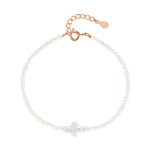FS0251 925 Sterling Silver Freshwater Pearl Bracelets