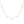 FX0322 925 Sterling Silver Star Beaded Necklace