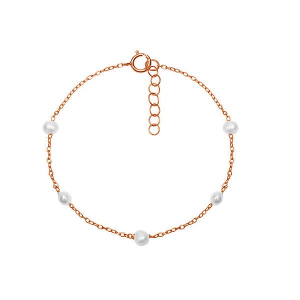 FS0141 925 Sterling Silver Pearl Bracelet