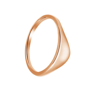 FJ0478 925 Sterling Silver Molten Ring In Gold