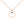 FX0102 925 Sterling Silver Gold plated circle necklace