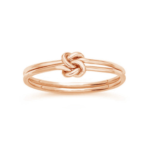 FJ0298 925 Sterling Silver Knot Ring