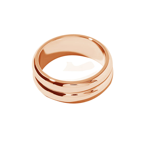 FJ0507 925 Sterling Silver Double Band Ring