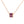 FX0522 925 Sterling Silver Purple Zircon Necklace