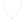PN0075 925 Sterling Silver Round Bezel Set CZ Pearl Necklace