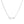FX0701 925 Sterling Silver Cubic Zirconia Pin Necklace