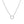 FX0645 925 Sterling Silver Round Circle CZ Pendant Necklace