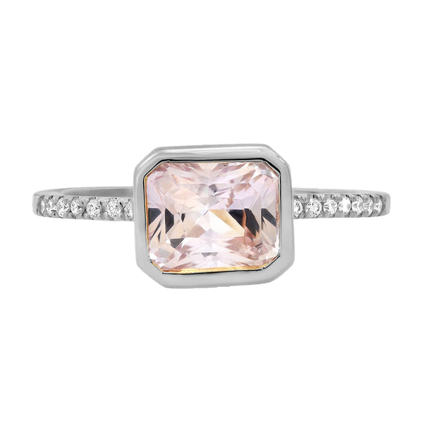 FJ0541 925 Sterling Silver CZ Crystal Classic Ring