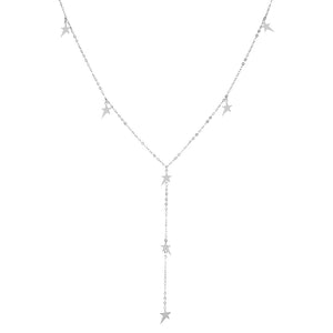FX0238 925 Sterling Silver Star Necklace