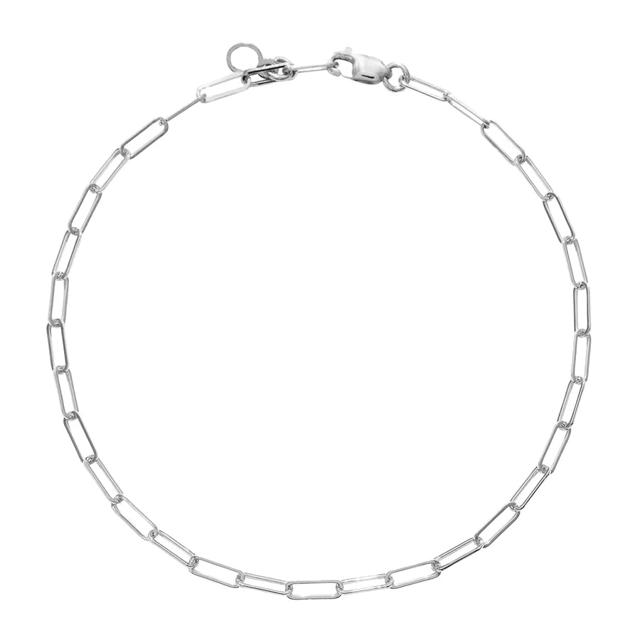 FS0150 925 Sterling Silver Boyfriend Bold Chain Bracelet