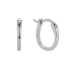 FE1119 925 Sterling Silver Hoop Earrings