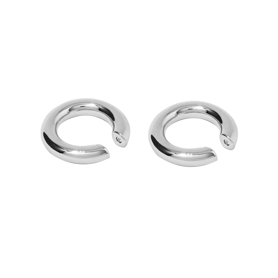 FE0904 925 Sterling Silver Minimalist Bold Earrings Cuff