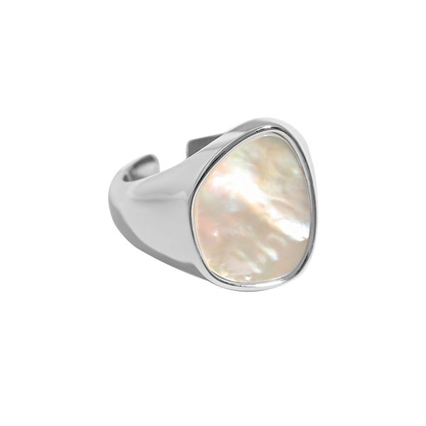 S925 RHJ1002 Fritillaria Women Open Ring