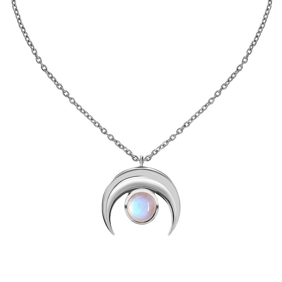 FX0529 Moonstone  Pendant Necklace