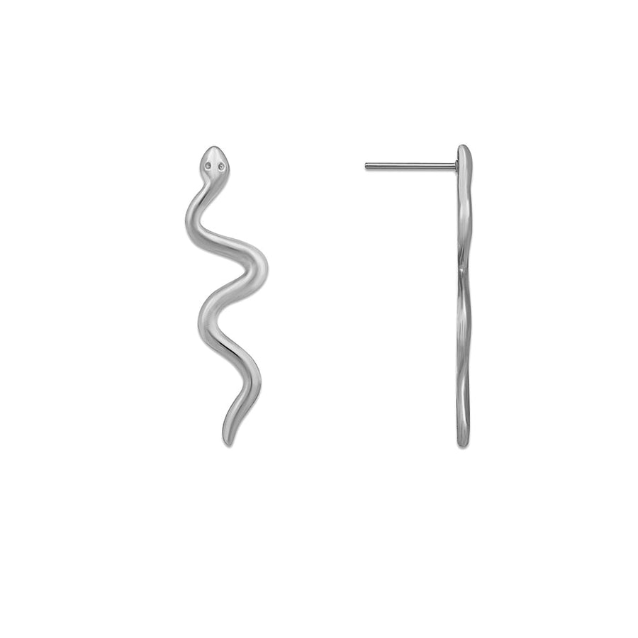 FE1616 925 Sterling Silver Snake Stud Earrings