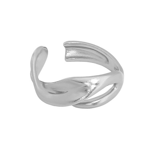 RHJ1086 S925 Hollow Twist Ring