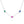 FX0667 925 Sterling Silver CZ Multi Color Emerald Stone Necklace