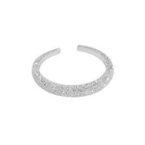 RHJ1039 925 Sterling Silver Rough Simple Open Ring