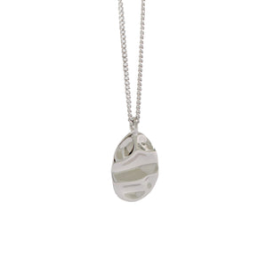 RHX1018 925 Sterling Silver Irregular Pendant Necklace