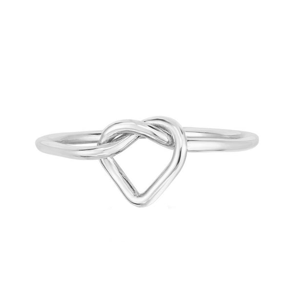 FJ0558 925 Sterling Silver Twist Heart Gift Ring