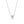 FX0558 925 Sterling Silver White Stone Pendant Necklace