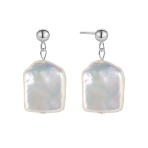 FE1713 925 Sterling Silver Freshwater Pearl Earrings
