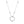 FX0044 925 Sterling Silver Basic Halo Pendant Necklace