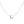 FX0560 925 Sterling Silver Crescent Pendant Necklace