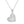 FX0625 925 Sterling Silver Zircon Heart Pendant Necklace