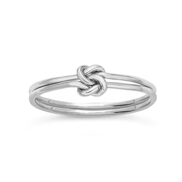 FJ0298 925 Sterling Silver Knot Ring