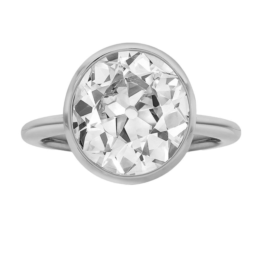 FJ0555 925 Sterling Silver Cubic Zirconia Engagement Ring