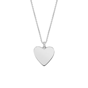 FX0422 925 Sterling Silver Classic Heart Necklace