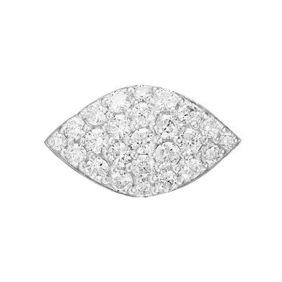 FJ0395 925 Sterling Silver Pave Zircon Eye Ring