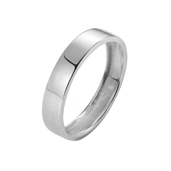 FJ0311 925 Sterling Silver Minimalist Band Ring