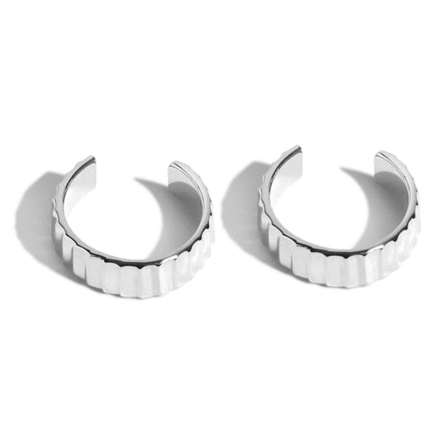 FE0264 925 Sterling Silver Infinity Ear Cuff Earrings