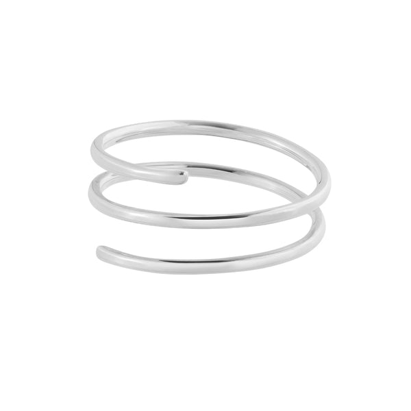 FJ0307 925 Sterling Silver Spring Shape Ring