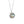 RHX1019 925 Sterling Silver Lava Texture Crystal Pendant Necklace