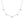FX0716 925 Sterling Silver Five Cubic Zirconia Heart Necklace