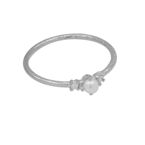 FJ0724 925 Sterling Silver Freshwater Pearl Ring
