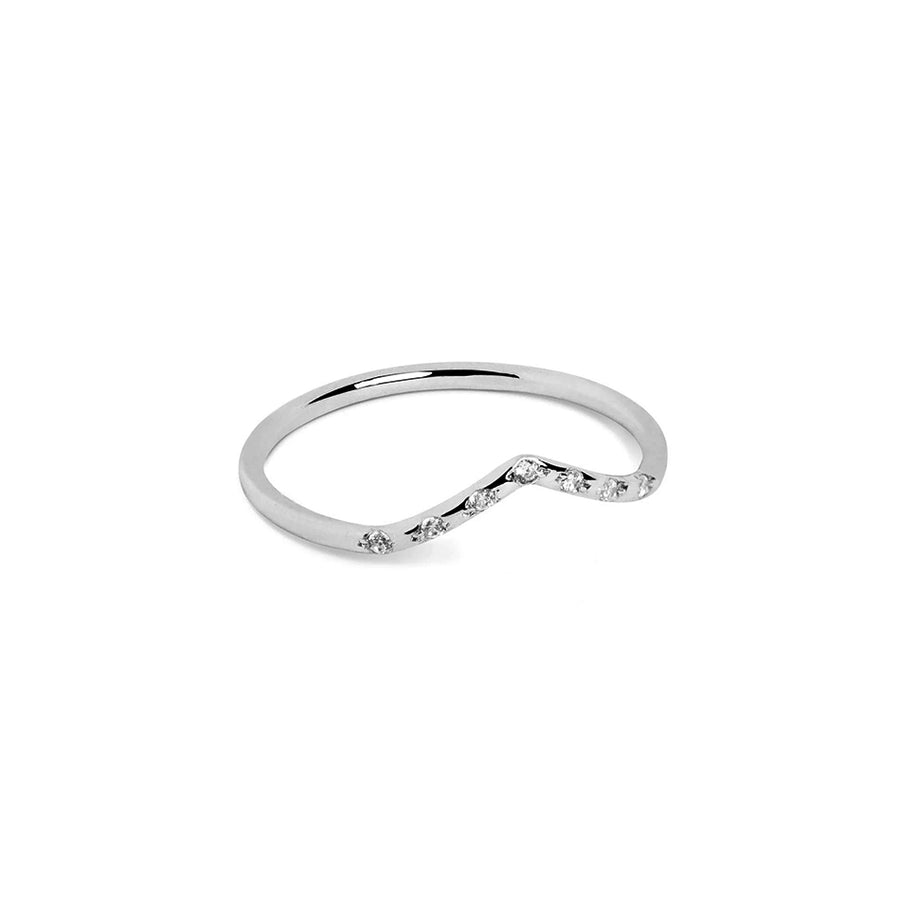 FJ0344 925 Sterling Silver Trendy Zircon Pave Ring