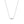 FX0856 925 Sterling Silver Marquise Cubic Zirconia Necklace