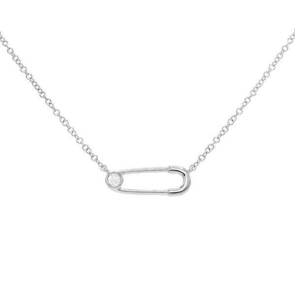 FX0203 925 Sterling Silver Pin Necklace