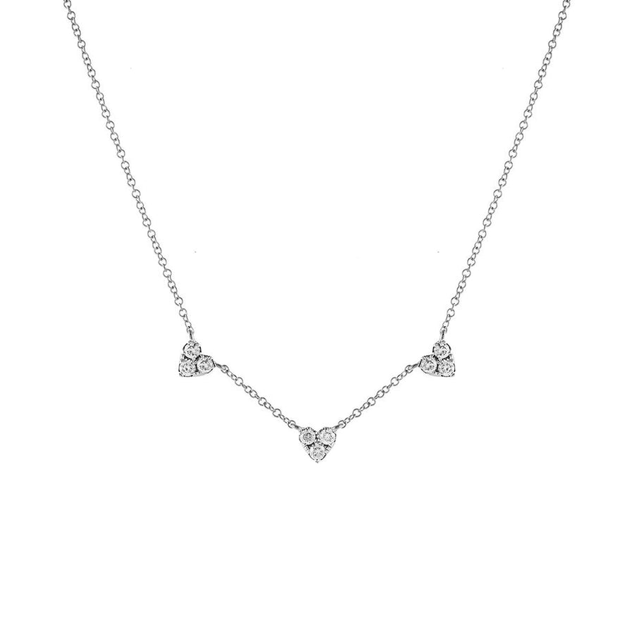 FX0715 925 Sterling Silver Triple Heart Necklace