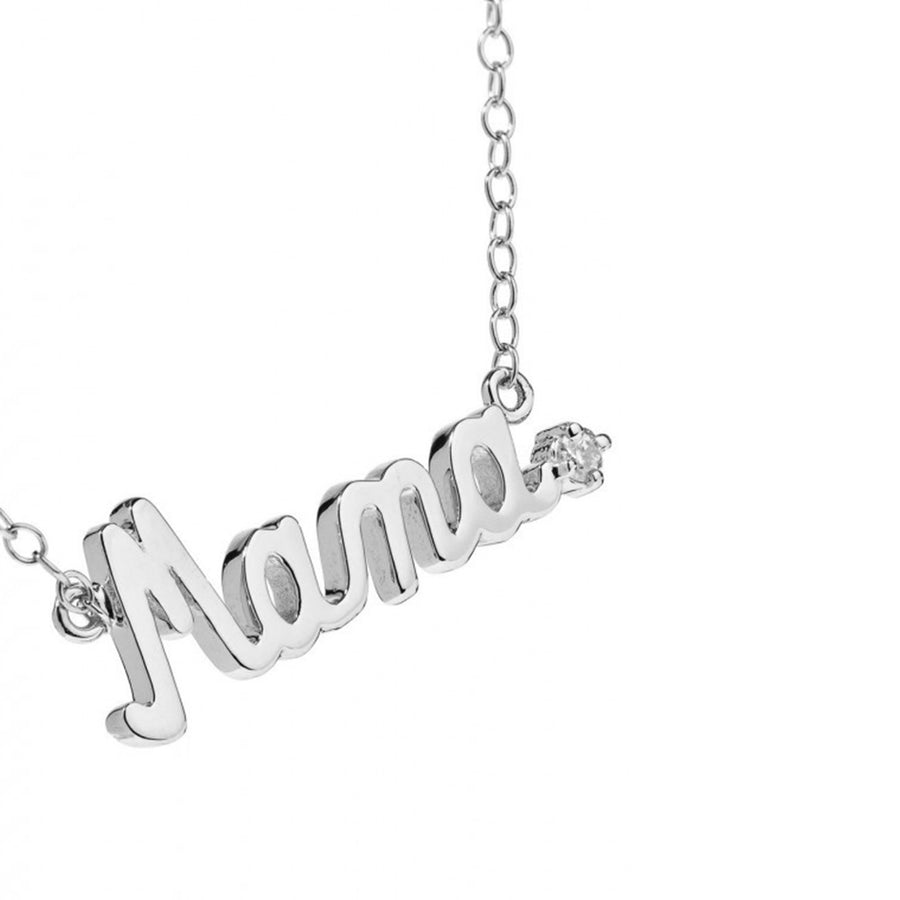 FX0496 925 Sterling Silver Gold Mama Necklace