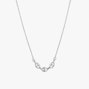 FX0817 925 Sterling Silver Anchor Link Chain Necklace