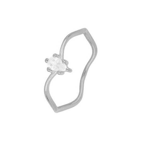 FJ0354 925 Sterling Silver Cubic Zirconia Ring