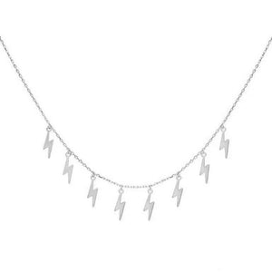 FX0224 925 Sterling Silver Mini Lightning Necklace