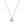FX0915 925 Sterling Silver Sideway Heart Pendant Necklace